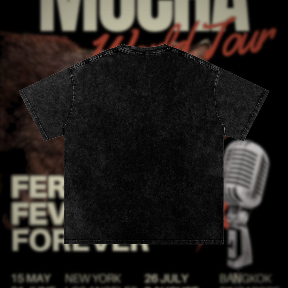 Mocha World Tour Vintage Oversized Shirt