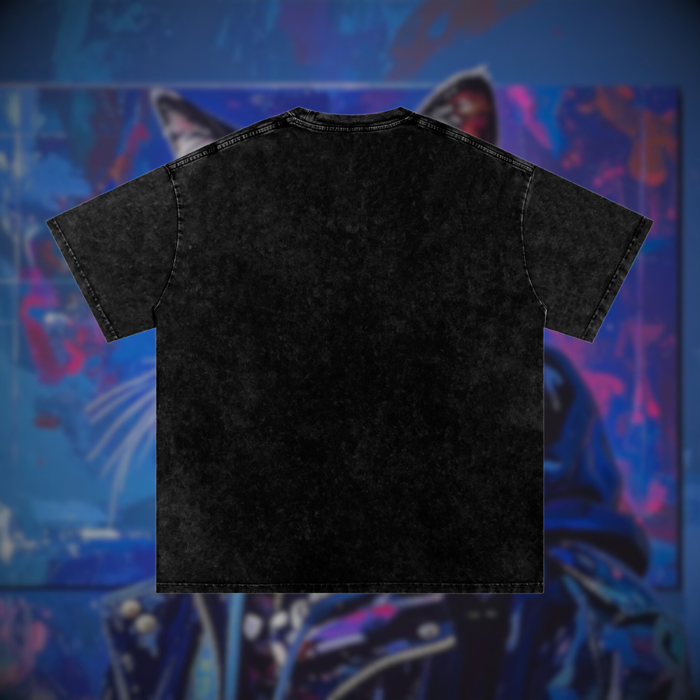 Cat Thinks of Chickin Vintage Graphic Tee
