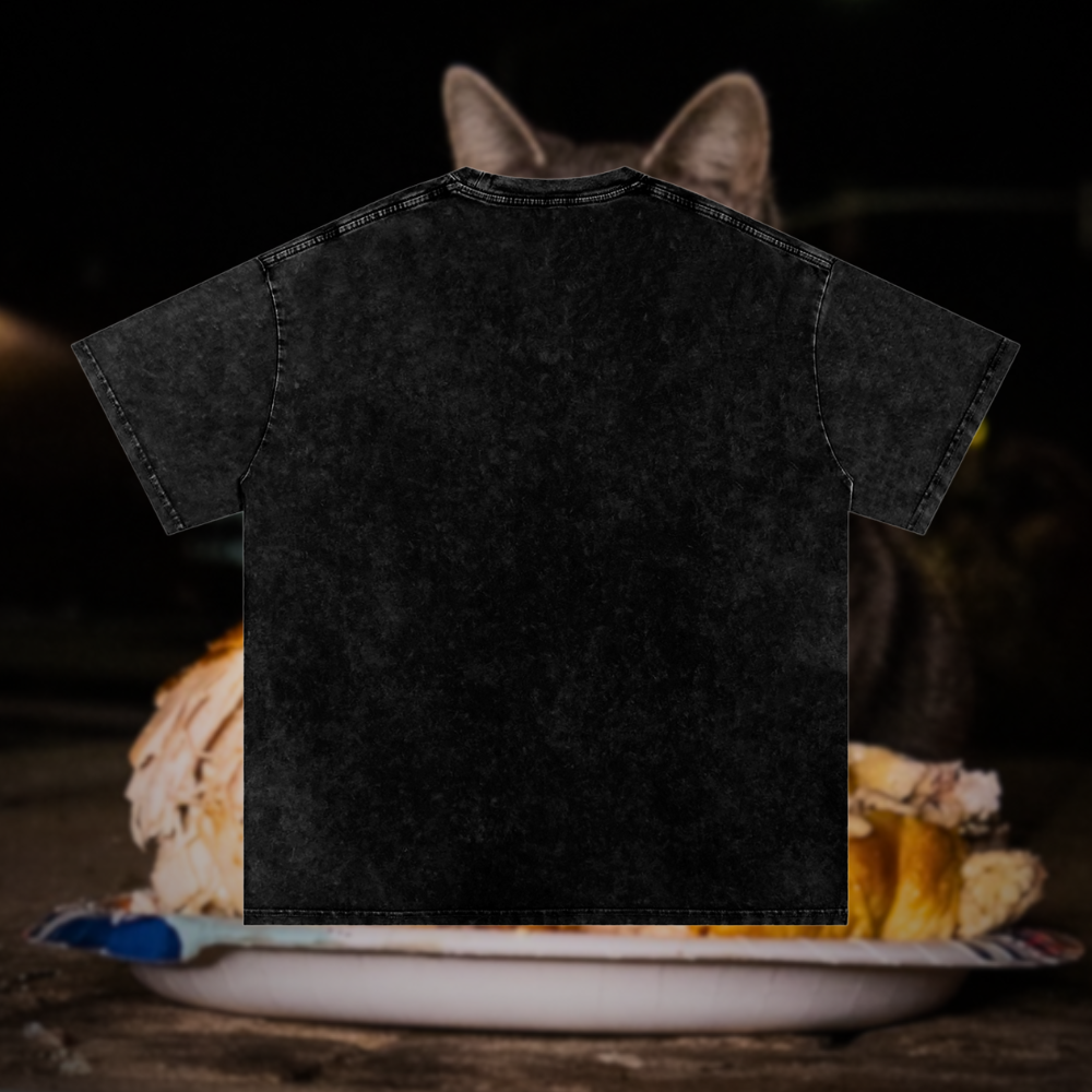 Man I Love Feasting, Baby Gray Vintage Graphic Tee