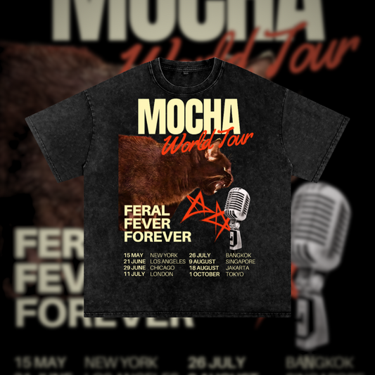 Mocha World Tour Vintage Oversized Shirt